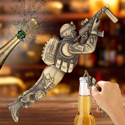 Creative Special Forces Soldier Beer Bottle Opener,Unique Gift for Men Husband Beer Lovers