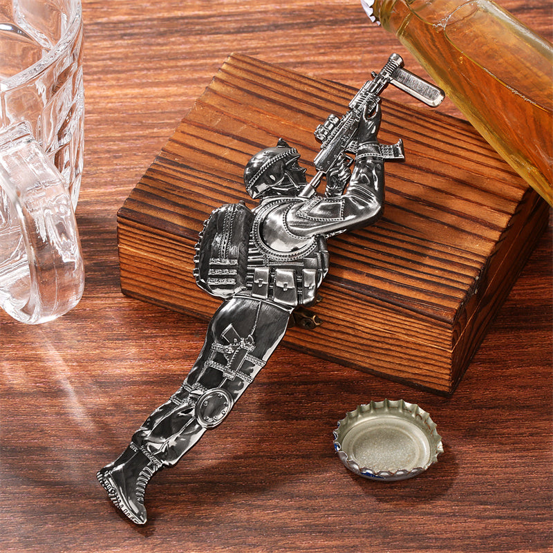 Creative Special Forces Soldier Beer Bottle Opener,Unique Gift for Men Husband Beer Lovers