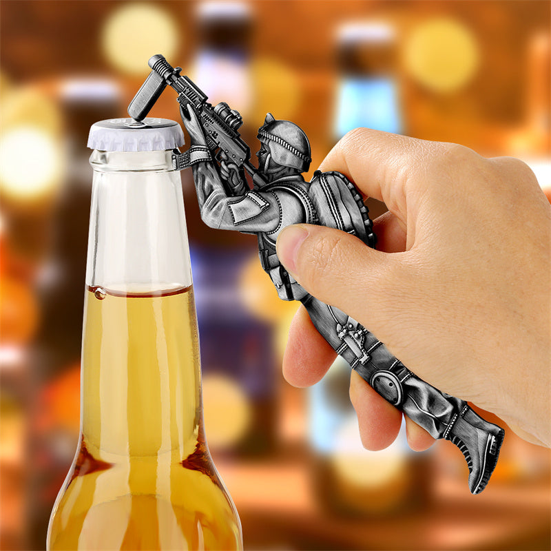 Creative Special Forces Soldier Beer Bottle Opener,Unique Gift for Men Husband Beer Lovers