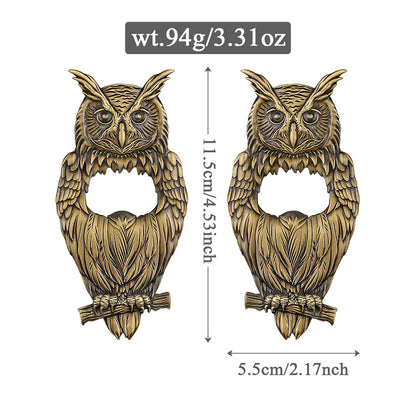 Owl Shaped Bottle Opener,Heavy-Duty Metal Opener for Kitchen & Parties,Wildlife Themed Bar Accessory for Gifts