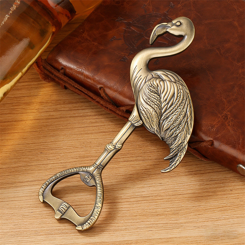 Creative Flamingo Shape Beer Opener,Funny Decorative Bar Bottle Opener, Perfect for Home Party Beach