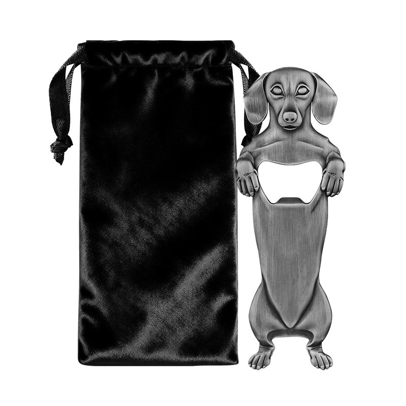 Cute Dachshund Dog Bottle Opener, Cute Gift for Dog Lovers & Bar Use, Portable Bar Tool for Home & Camping