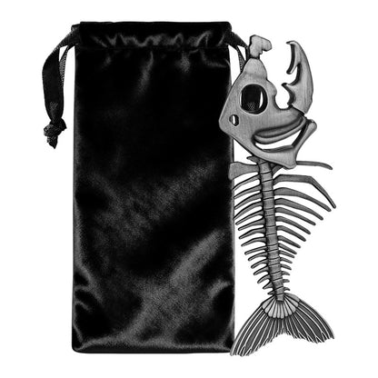 Vintage Fish Skeleton Beer Bottle Opener, Retro Metal Bar Tool for Home Bar & Gifts