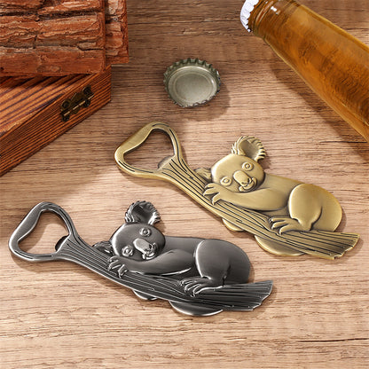 Koala Tree Hugger Bottle Opener - Vintage Metal Beer Opener for Wildlife Lovers