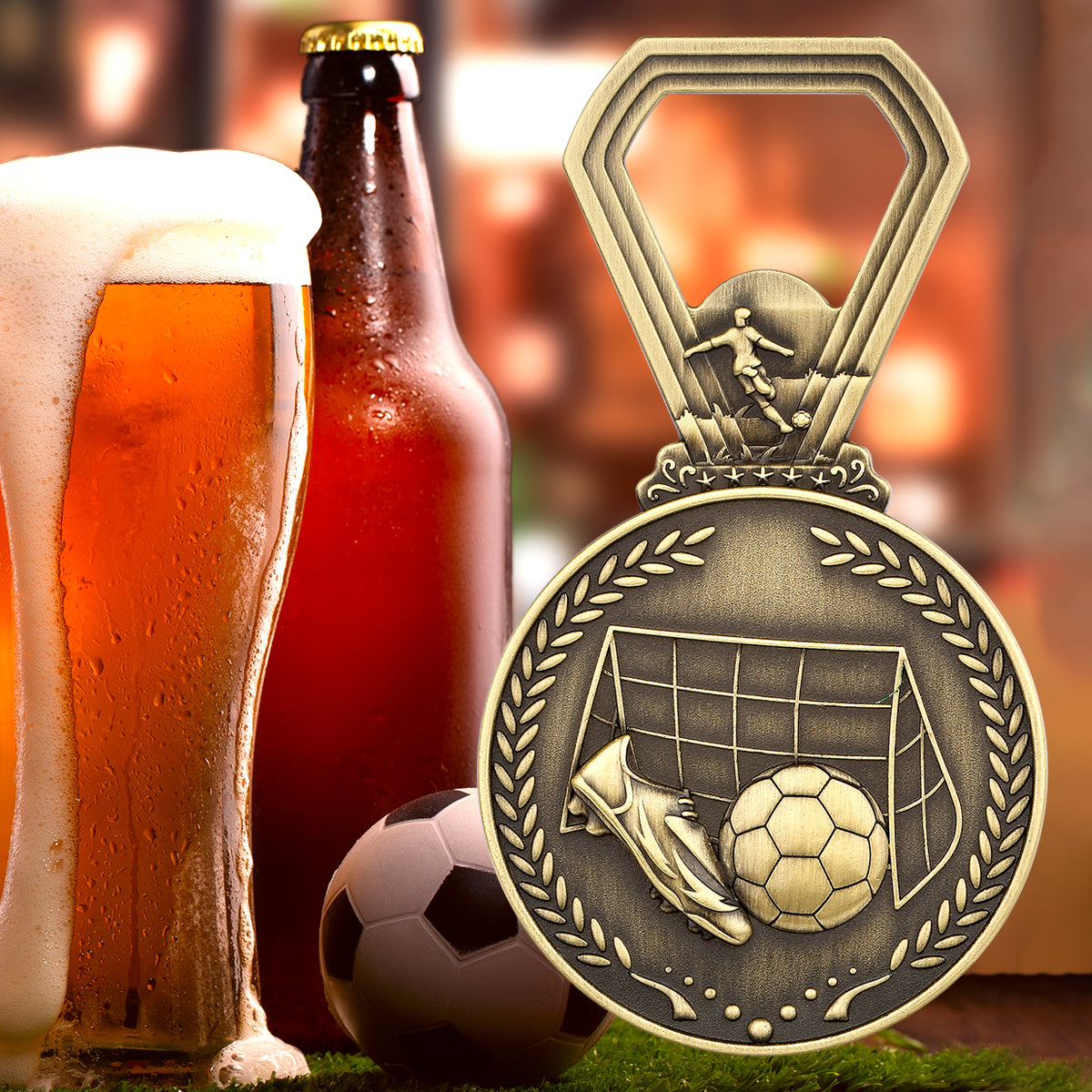 Soccer Coach Gift Bottle Opener, Sports Themed Appreciation Gift