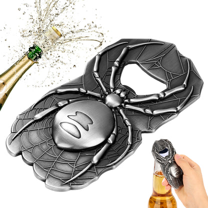 Spider Web Design Bottle Opener, Durable Metal Opener for Daily Use