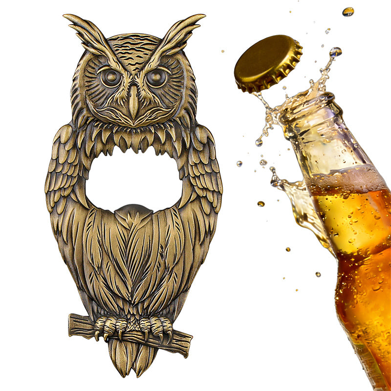 Unique owl shape novelty beer opener, perfect gift for beer lovers and collectors