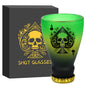 43ml/1.47oz Spades Skull Shot Glasses,Tequila Whiskey Glasses for Men, Club Bar Party Shot Glasses,Ideal Gift for Father Husband Men