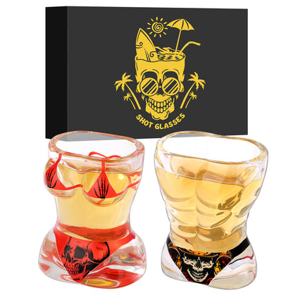 bikini skull glasses