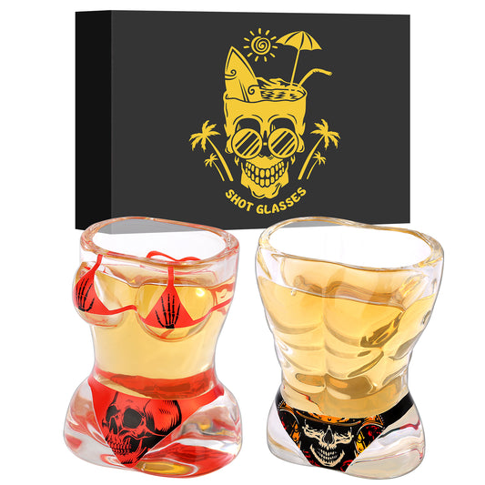 bikini skull glasses