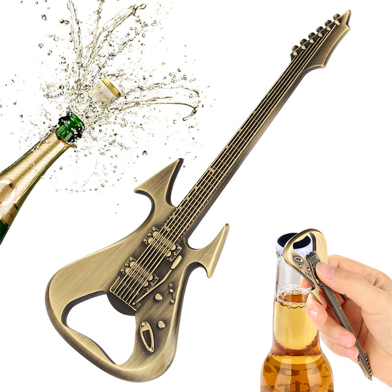 Guitar Shaped Bottle Opener Metal Music Beer Opener
