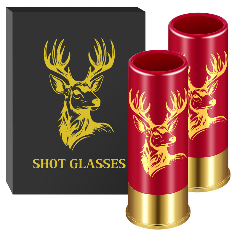 deer head shot glasses
