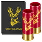 deer head shot glasses