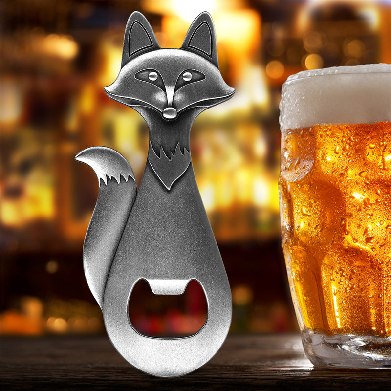 durable fox shape beer bottle opener for bar use

