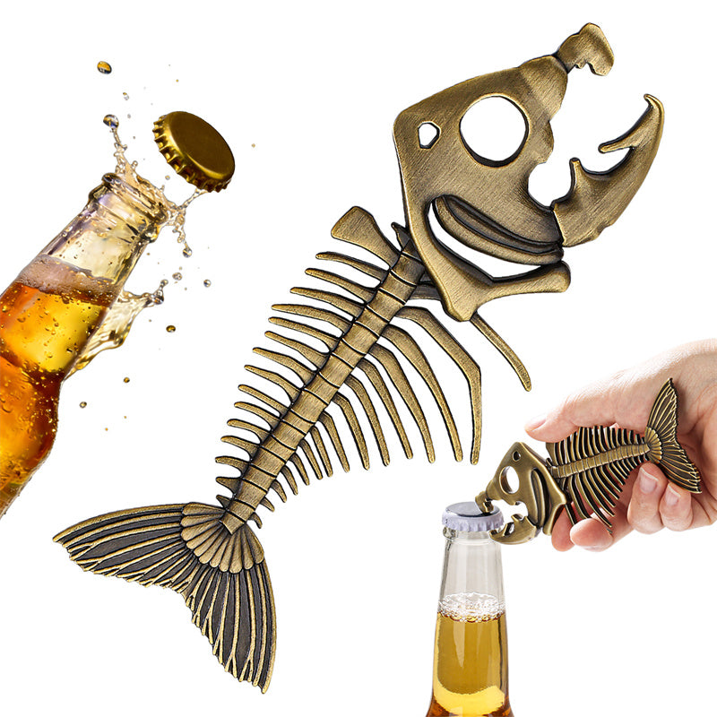 fish skeleton bottle opener