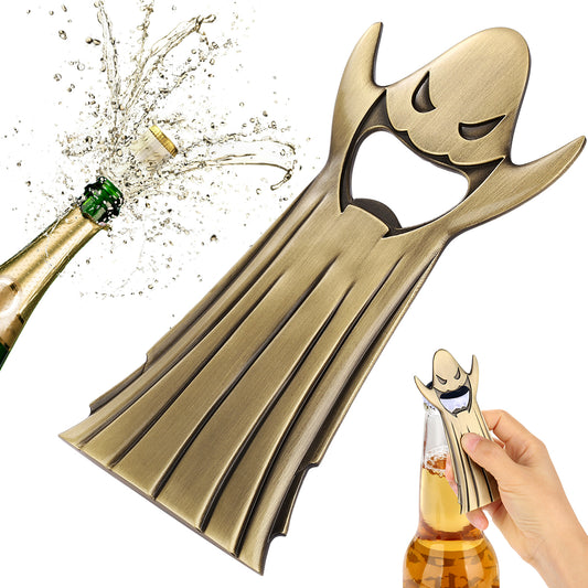 ghost shaped bottle opener, spooky Halloween metal beer opener for gothic bar decor