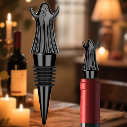  ghost wine stopper, spooky Halloween design wine bottle plug for bar and party decor