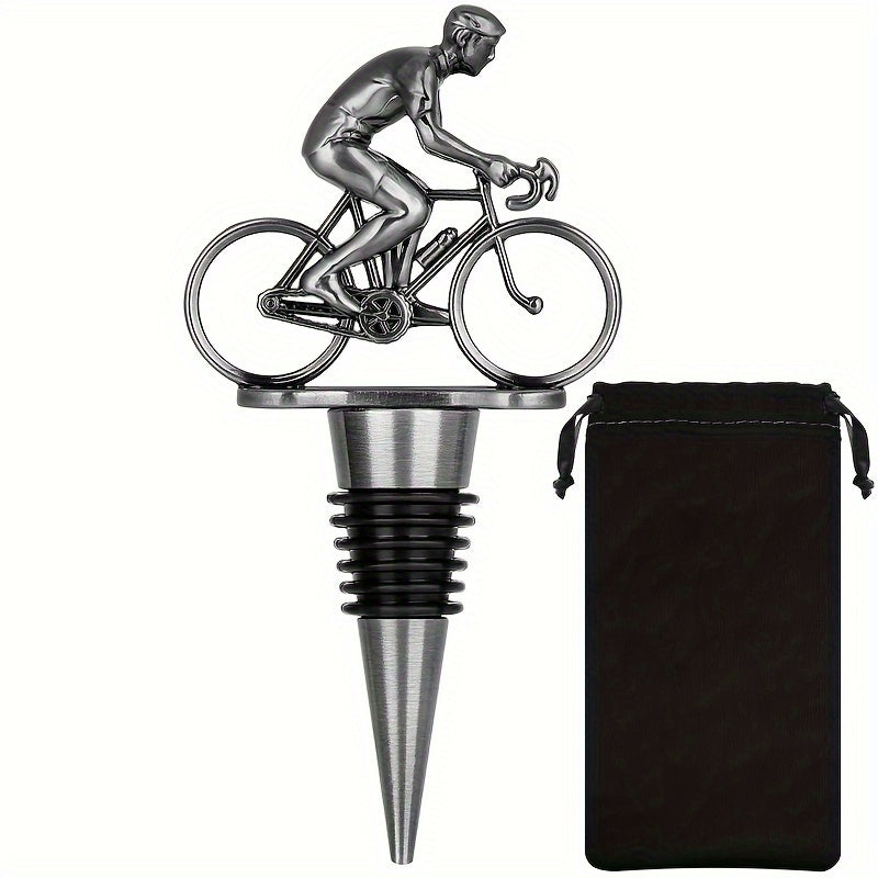 gray cycle bottle stopper
