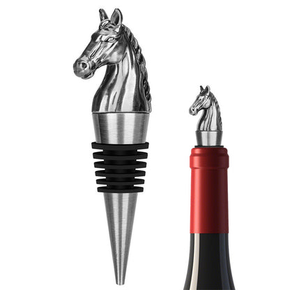 Horse Head Wine Stopper,Bottle Stoppers for Wine Champagne,Holiday Wine Stoppers ,Father Day Birthday Christmas Gift